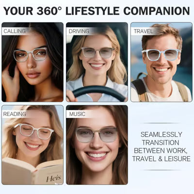 🔥Hot Sale🔥 AI Interpretation Smart Glasses🕶️Language Translation, Photochromic Lenses, AI Chat & Hands-Free Audio