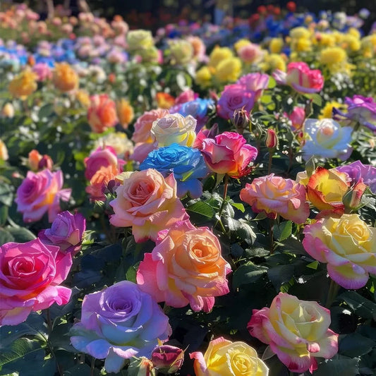 🌸Mixed Color Rainbow Rose Seeds – 🌿Perennial Flower Seeds / Large Flowers / Easy to Grow🌸🔥 BUY 1 GET 1 FREE! 🔥