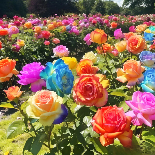 🌸Mixed Color Rainbow Rose Seeds – 🌿Perennial Flower Seeds / Large Flowers / Easy to Grow🌸🔥 BUY 1 GET 1 FREE! 🔥